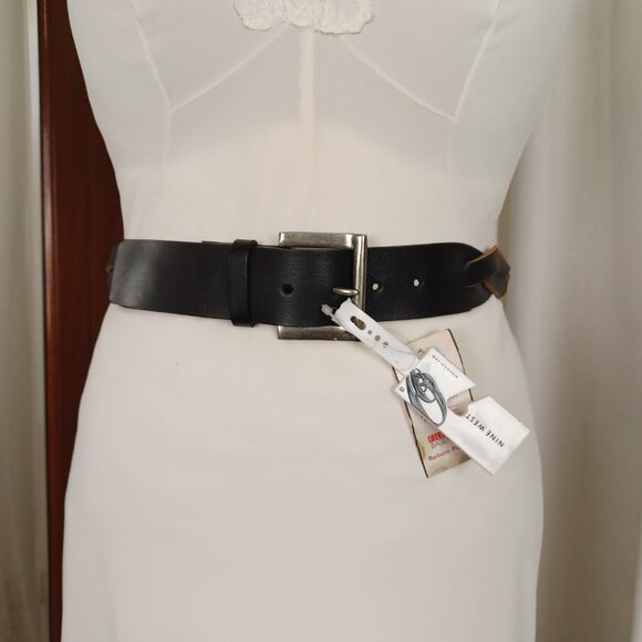 NWT Vintage Nine West Braided Leather Belt, S/M - Picture 1 of 9